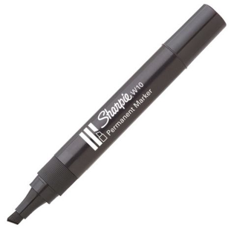 Marker permanentny Sharpie Gruby W10 ścięty, Czarny